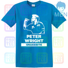 Load image into Gallery viewer, Snakebite Peter Wright Darts Blue T-Shirt S-XXL World Champs 2019 unofficial