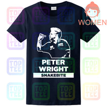 Load image into Gallery viewer, Snakebite Peter Wright Darts Blue T-Shirt S-XXL World Champs 2019 unofficial