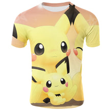 Load image into Gallery viewer, 2020 Fashion Sale 3D T Shirts funny Dart Board print T-Shirt Pokemon Tee Anime Cartoon Clothes Pikachu T Shirts men Short sleeve