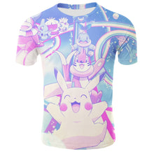 Load image into Gallery viewer, 2020 Fashion Sale 3D T Shirts funny Dart Board print T-Shirt Pokemon Tee Anime Cartoon Clothes Pikachu T Shirts men Short sleeve