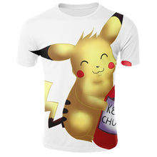 Load image into Gallery viewer, 2020 Fashion Sale 3D T Shirts funny Dart Board print T-Shirt Pokemon Tee Anime Cartoon Clothes Pikachu T Shirts men Short sleeve