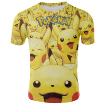Load image into Gallery viewer, 2020 Fashion Sale 3D T Shirts funny Dart Board print T-Shirt Pokemon Tee Anime Cartoon Clothes Pikachu T Shirts men Short sleeve