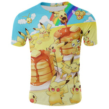 Load image into Gallery viewer, 2020 Fashion Sale 3D T Shirts funny Dart Board print T-Shirt Pokemon Tee Anime Cartoon Clothes Pikachu T Shirts men Short sleeve