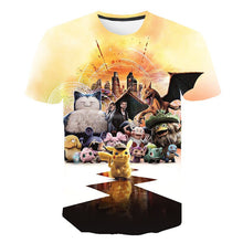 Load image into Gallery viewer, 3D T Shirts funny Dart Board print T-Shirt Pokemon Tee Anime Cartoon Clothes boy girls T Shirts men Short sleeve Designer Shirts
