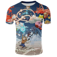 Load image into Gallery viewer, 2020 Fashion Sale 3D T Shirts funny Dart Board print T-Shirt Pokemon Tee Anime Cartoon Clothes Pikachu T Shirts men Short sleeve
