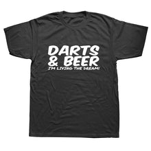 Load image into Gallery viewer, DARTS &amp; BEER Funny Tee Xmas Birthday Gift Mens New Top T SHIRT
