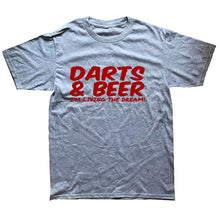 Load image into Gallery viewer, DARTS &amp; BEER Funny Tee Xmas Birthday Gift Mens New Top T SHIRT
