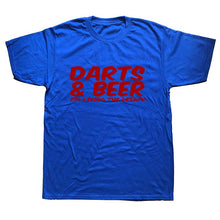 Load image into Gallery viewer, DARTS &amp; BEER Funny Tee Xmas Birthday Gift Mens New Top T SHIRT
