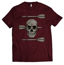 Load image into Gallery viewer, Darts Skull Fun Shirt Dartpfeile Dart Jersey 2020 New Fashion Brand Clothing 100% Cotton Short Sleeve Summer T-Shirt Custom
