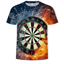 Load image into Gallery viewer, 2019 new t shirt men European and American darts target  t-shirt 3D Printed T-shirts Casual Shirt Fitness T Shirt maleTees Tops
