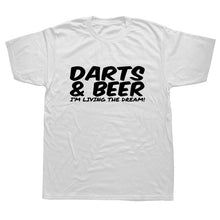Load image into Gallery viewer, DARTS &amp; BEER Funny Tee Xmas Birthday Gift Mens New Top T SHIRT
