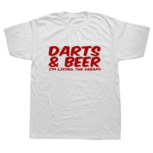Load image into Gallery viewer, DARTS &amp; BEER Funny Tee Xmas Birthday Gift Mens New Top T SHIRT
